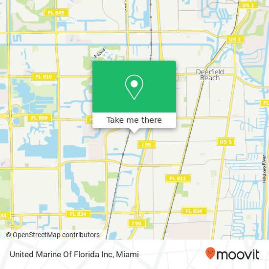 Mapa de United Marine Of Florida Inc