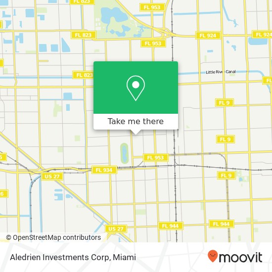 Aledrien Investments Corp map