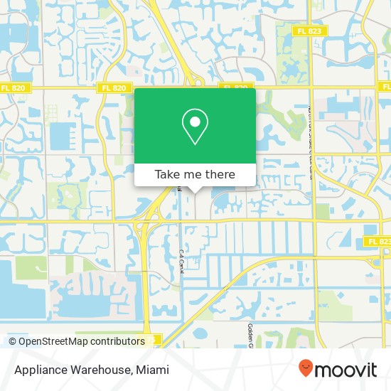 Appliance Warehouse map