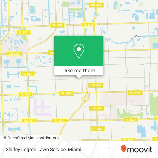 Shirley Legree Lawn Service map