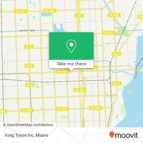 Mapa de King Tyson Inc