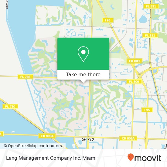 Mapa de Lang Management Company Inc