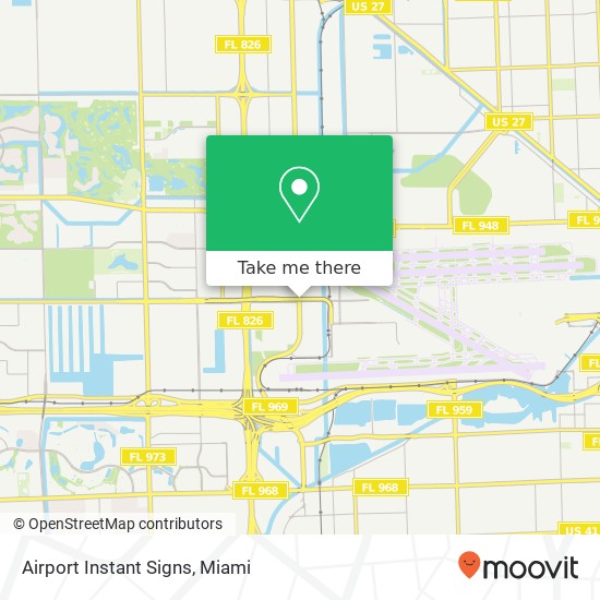 Mapa de Airport Instant Signs