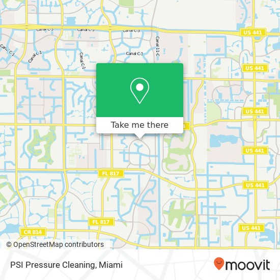 PSI Pressure Cleaning map