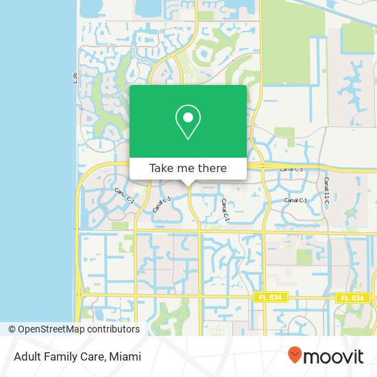 Mapa de Adult Family Care