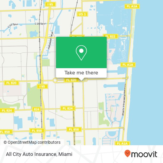 All City Auto Insurance map