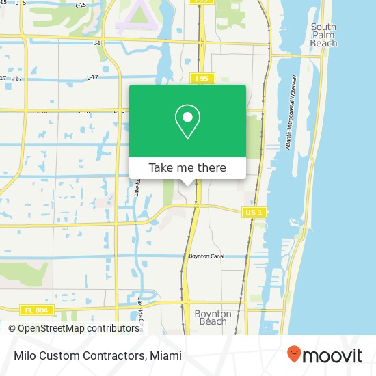 Milo Custom Contractors map