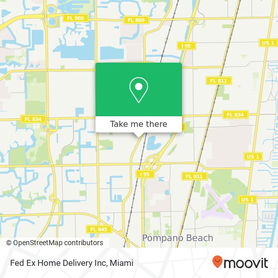 Mapa de Fed Ex Home Delivery Inc