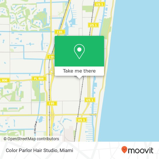 Color Parlor Hair Studio map