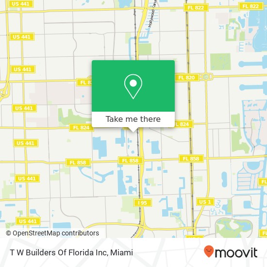 T W Builders Of Florida Inc map