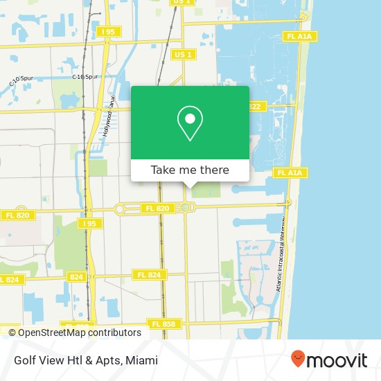 Golf View Htl & Apts map