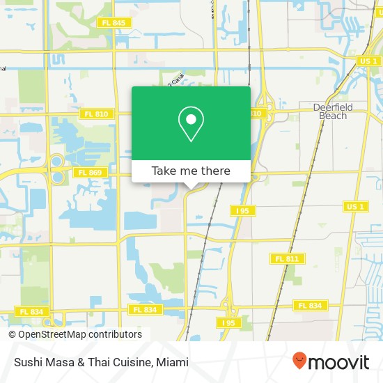 Sushi Masa & Thai Cuisine map