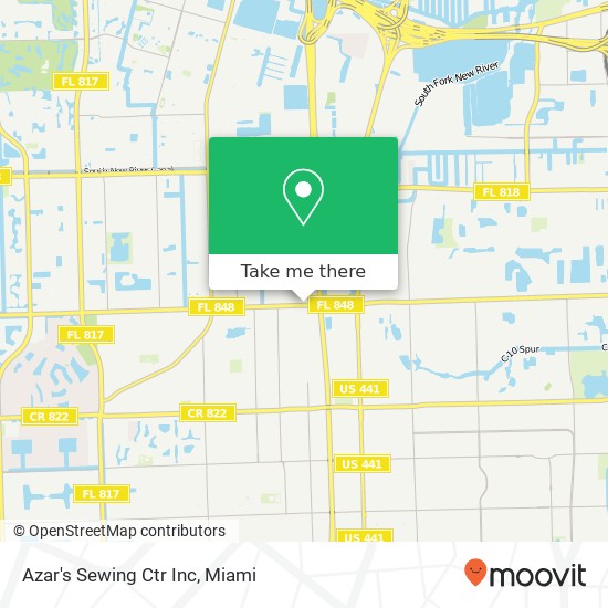 Azar's Sewing Ctr Inc map