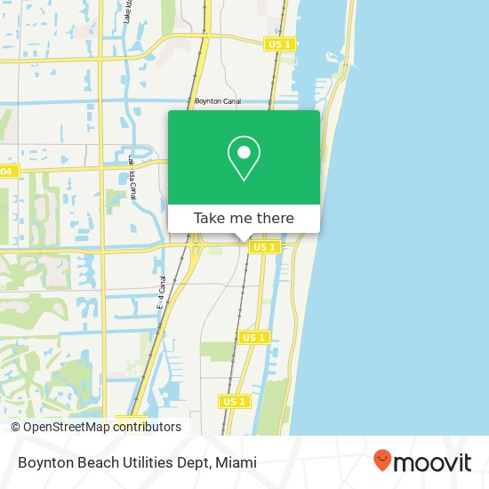 Boynton Beach Utilities Dept map