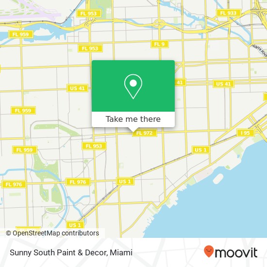 Sunny South Paint & Decor map