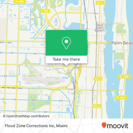 Mapa de Flood Zone Corrections Inc