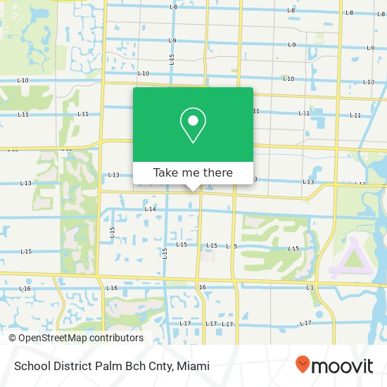 Mapa de School District Palm Bch Cnty