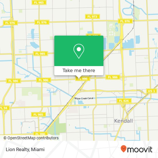 Lion Realty map
