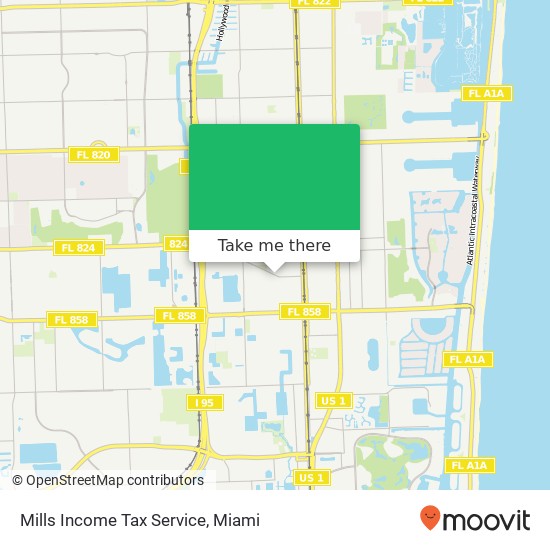 Mills Income Tax Service map