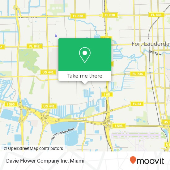 Mapa de Davie Flower Company Inc