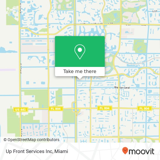 Up Front Services Inc map
