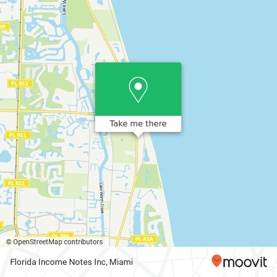 Mapa de Florida Income Notes Inc