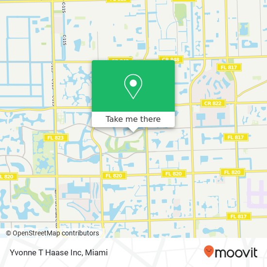 Yvonne T Haase Inc map