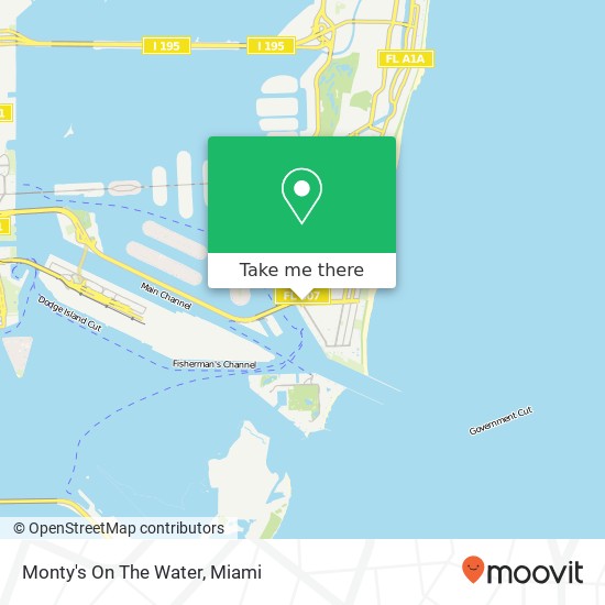 Mapa de Monty's On The Water