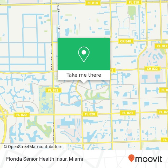 Florida Senior Health Insur map