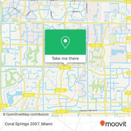 Coral Springs 2007 map