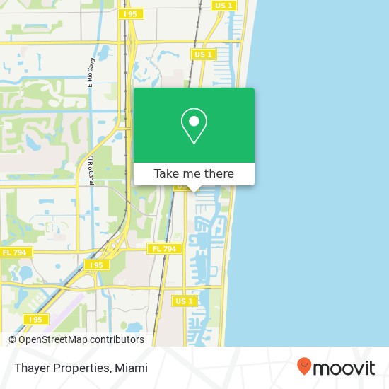 Mapa de Thayer Properties