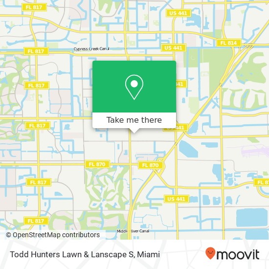 Todd Hunters Lawn & Lanscape S map