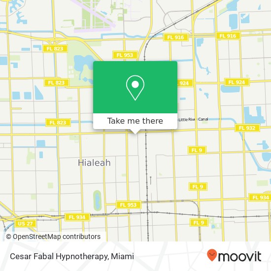 Cesar Fabal Hypnotherapy map