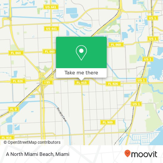 A North Miami Beach map