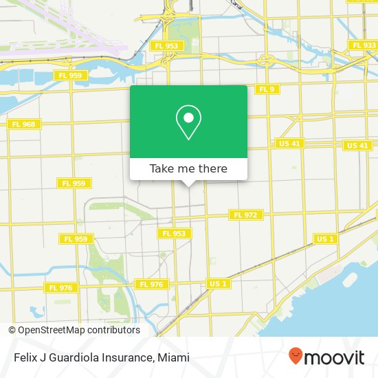 Felix J Guardiola Insurance map