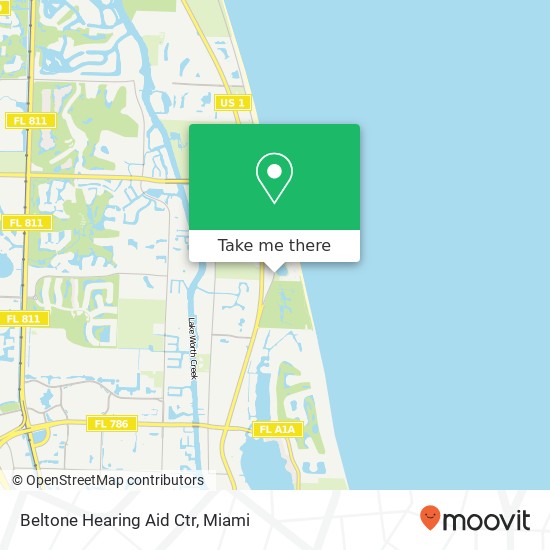 Beltone Hearing Aid Ctr map