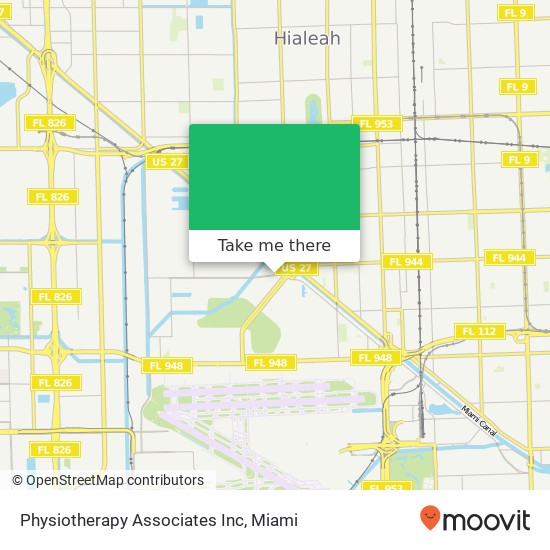 Physiotherapy Associates Inc map