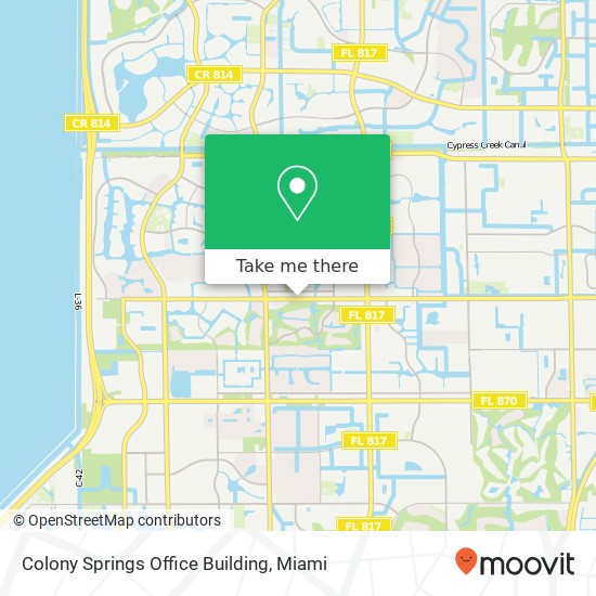 Mapa de Colony Springs Office Building