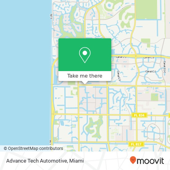 Advance Tech Automotive map