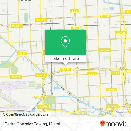 Pedro Gonzalez Towing map