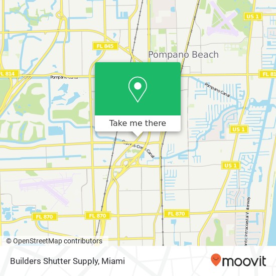 Mapa de Builders Shutter Supply