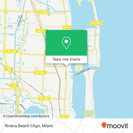 Mapa de Riviera Beach Citgo