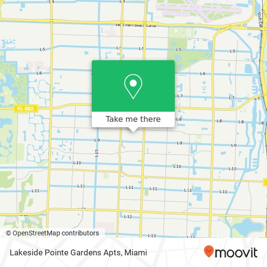 Mapa de Lakeside Pointe Gardens Apts