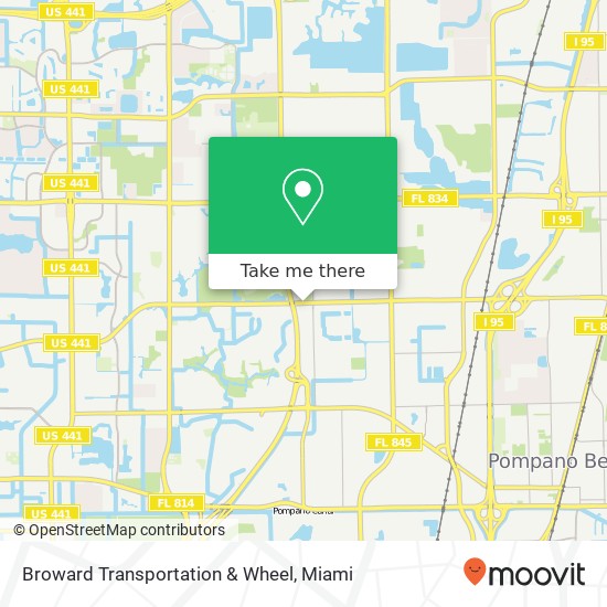 Mapa de Broward Transportation & Wheel