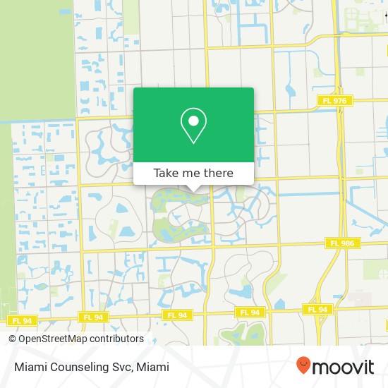Miami Counseling Svc map