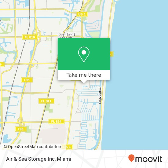 Mapa de Air & Sea Storage Inc