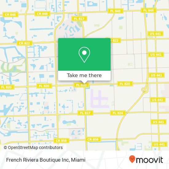 Mapa de French Riviera Boutique Inc