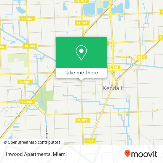 Mapa de Inwood Apartments
