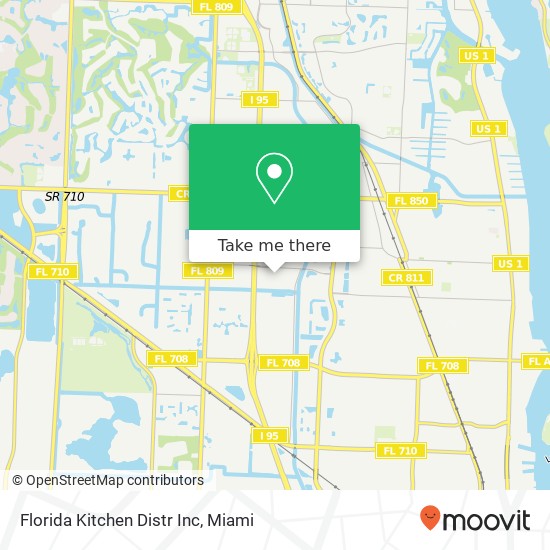 Florida Kitchen Distr Inc map