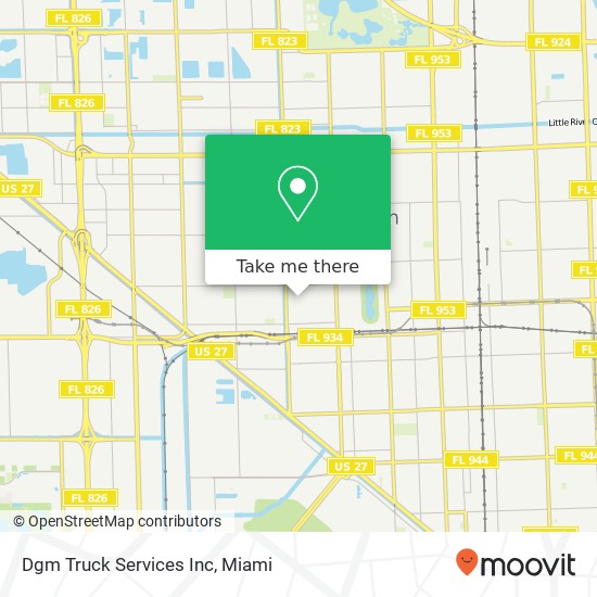 Dgm Truck Services Inc map